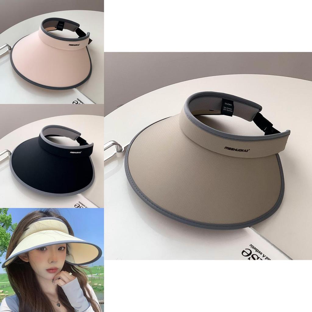 Womens Double Layer Ice Silk Sun Hat With Wide Brim Summer Uv Protection Fashion
