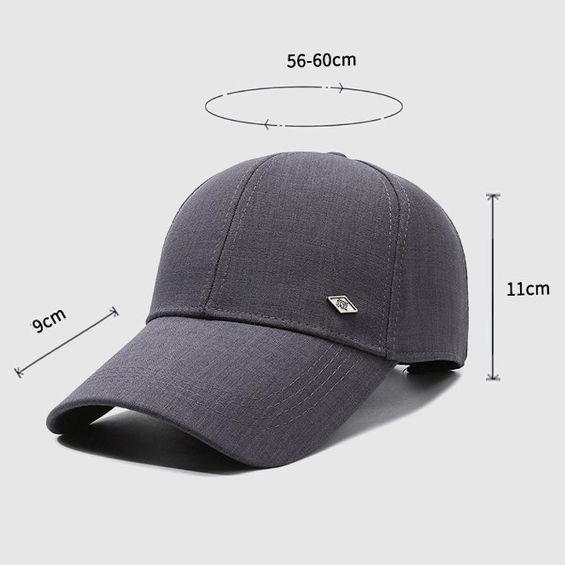 Men's Long Brim Baseball Cap Sunscreen Sun Hat Spring Summer Outdoor Fishing Sun Protection Cap Male Peak Cap