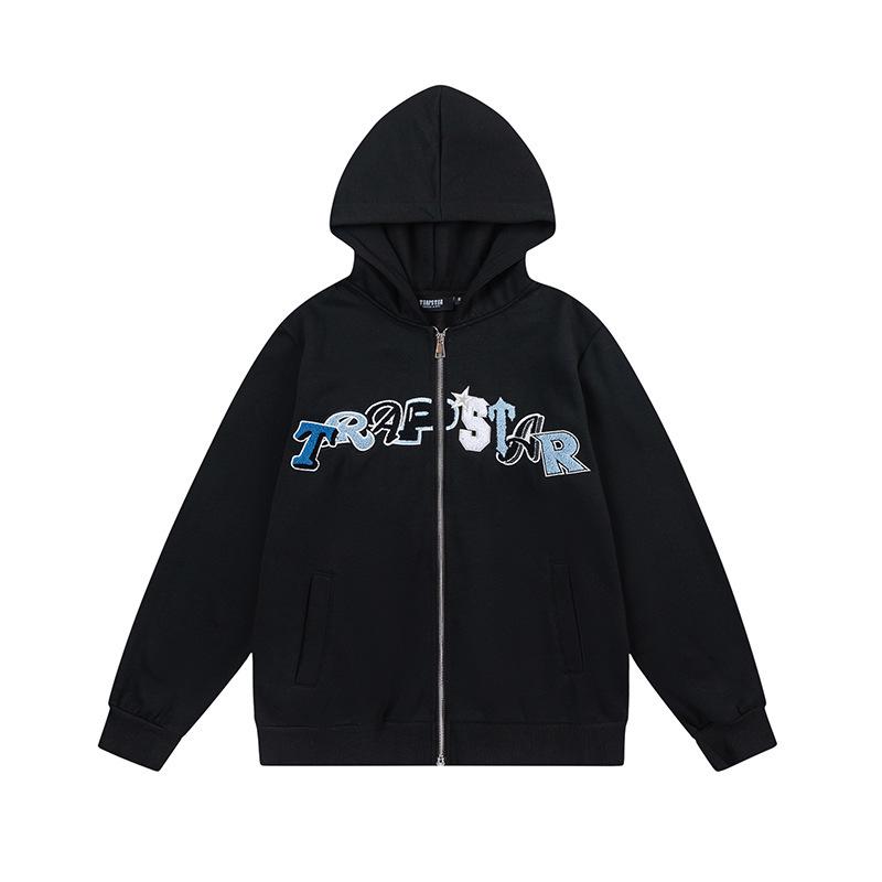 Trapstar Embroidered Hoodie & Sweatpants Set - Unisex Winter Velvet Trend