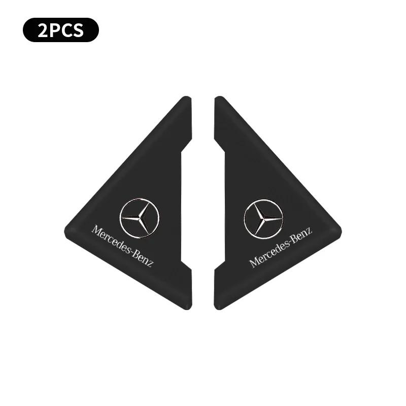 

For Benz GLC GLK 2Pcs Silicone Car Front Door Corner Anti-Collision Protector Cover Stickers For Mercedes Benz AMG A C E GLC cla