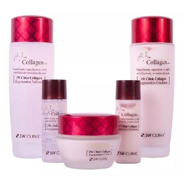

3w Clinic Collagen Skin Care 3 НАБОР (Тонер+Эмульсия+Крем)