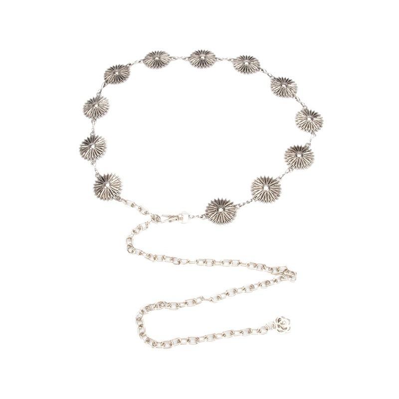 

Ретро Цветы Высококачественная Декоративная Металлическая Поясная Цепочка с Платьем Костюмом Корейский Стиль Модная Универсальная Поясная Цепочка для Женщин