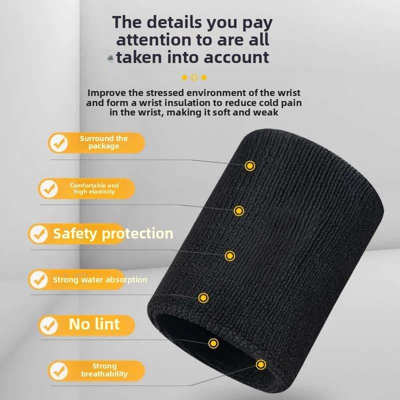 Colorful Sports Wrist Bracelet Cotton Sweat Absorbent Towel Wrist Bracelet Fitness Running Basketball Badminton Bracelet