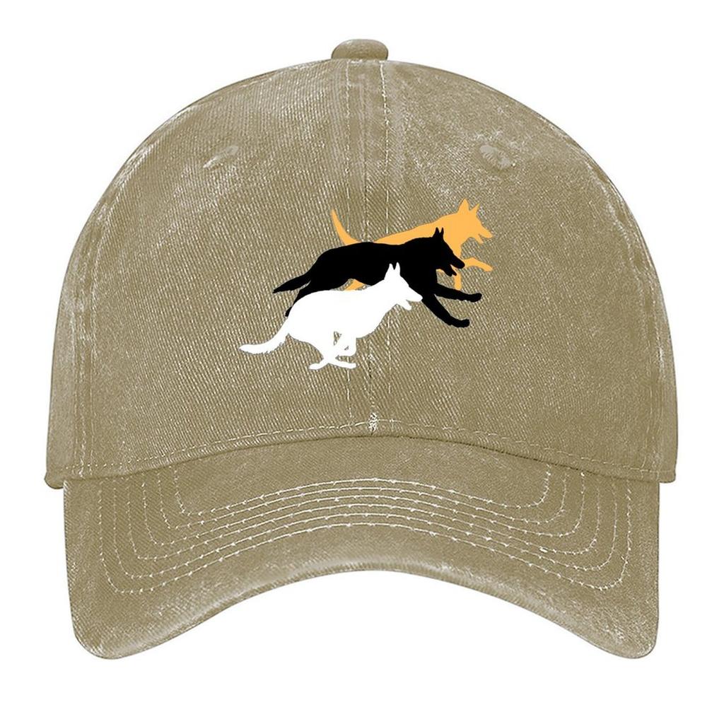 German Shepherd Dogs Running Silhouettes Baseball Cap Male hat custom Hat New In The Hat men's big size Unisex Caps Women's