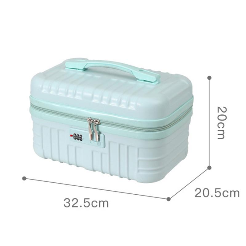 16 Zoll Reisekoffer Mini Hand-Make-up-Koffer Reise-Organizer Kosmetikbox Für Frauen Make-up-Koffer Passwortbox Bordgepäckkoffer