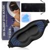 Industry-New Pressureless Light-Blocking Eye Mask with Earplugs, 99.99% Light Blocking, Lightweight, 3D Design, Adjustable, Washable, Unisex, Summer/W