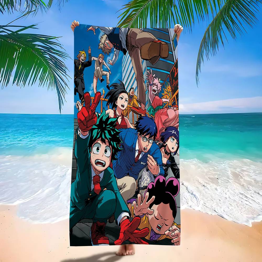 M-My H-Hero A-Academias Anime Microfiber Beach Towel Absorbent Quick Dry Soft Yoga Swimming Resort Mountain Climbing Towel