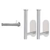 Stainless Steel Hook: Nail Free Wall Mount Design Curtain Clips   Durable Bent Fixators for Home  Kitchen  Bathroom and Office Wall Hanging Black