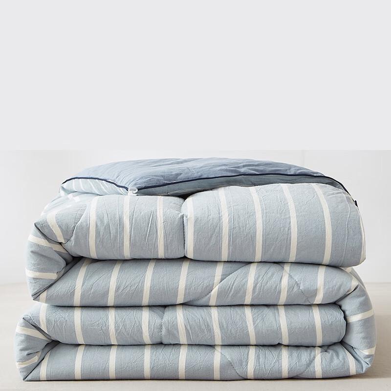 OEING Blue Stripe All-Season Quilt 220x240cm