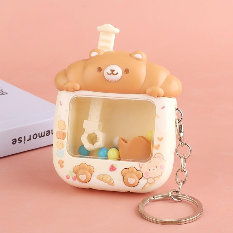 

Kawaii Animation Babys Panda Small Terrier Color Sphere Claw Machine Toys Keychain Schoolbag Decoration For Kids Stress Toys