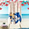 Sonic the Hedgehog Print Beach Towel, Large Soft Quick Dry Towel for Beach Camping Swimming