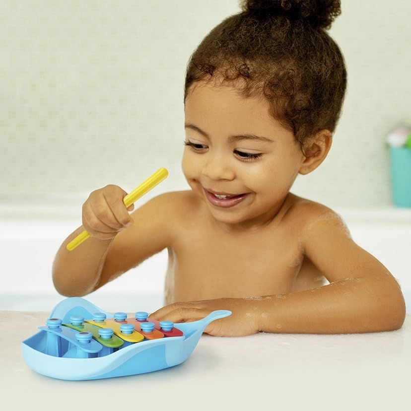 Munchkin TYMU44189S Ray Swimming Xylophone Bath Toy for 12 Months and Up