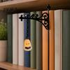 Literary Display Lighting 3D Printed Ghost Bookshelf Light, Warm LED Library Lamp with Vintage Street Style Shelf Ornament Silhouette, Decorative Book