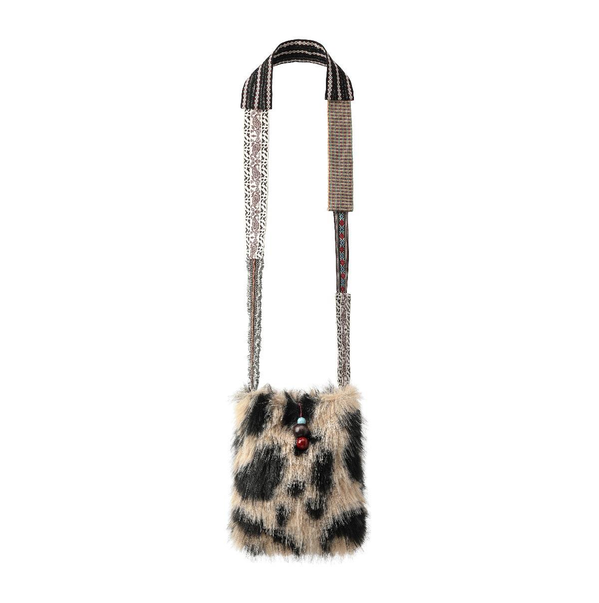 

Soft Plush Women Crossbody Bag Wide Strap Shoulder Bags for Women Faux Fur Bag Fashion Designer Bags Small Flap Phone Purses
