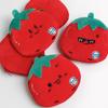 [J] Cartoon Plush Tomato Coin Purse Pendant Cute Portable Wallet Storage Pouch Hanging Ornament Bag Decoration Accessories Gift