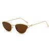 Cat Eye Small Frame Metal Uv400 Protection Fashion Sunglasses Unisex