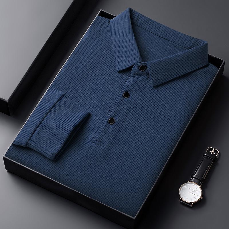 Men's Classic Lightweight Breathable Long Sleeve Shirt - Versatile Outdoor & Sports Top, Polyester