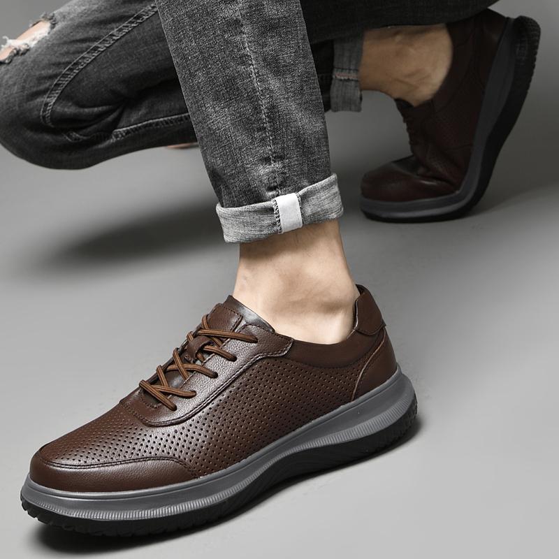 2024 neue Männer Schuhe Aus Echtem Leder Männer Business Schuhe Hohe Qualität Im Freien Männer Turnschuhe Männlichen Casual Schuhe Wandern Schuhe
