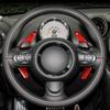 Red Pure Carbon Fiber Steering Wheel Paddle Decoration For Mini R58 R59 R60 R61