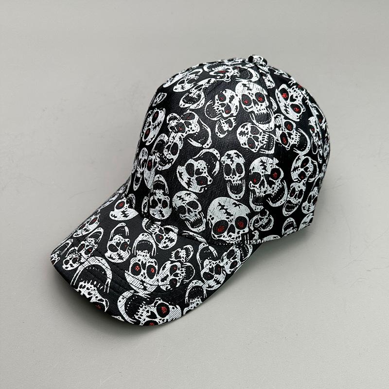 Graffiti Print Letters Anchor Skull Pattern Baseball Cap Men And Women Sunshade Street Versatile