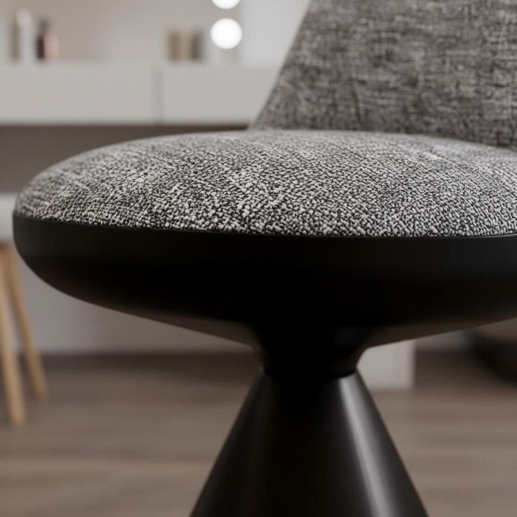 Swivel Dressing Stool Modern Luxury Type Rotating Makeup Chair Soft Upholstered