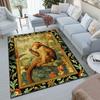 Black Cat Floral Garden Carpet Is Suitable For Living Room And Bedroom Doormats Office Balcony Decorative Carpet A11