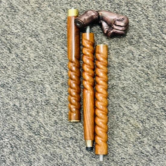 Walking Stick Premium Quality Style Punch Head Handle Handmade Wooden Cane