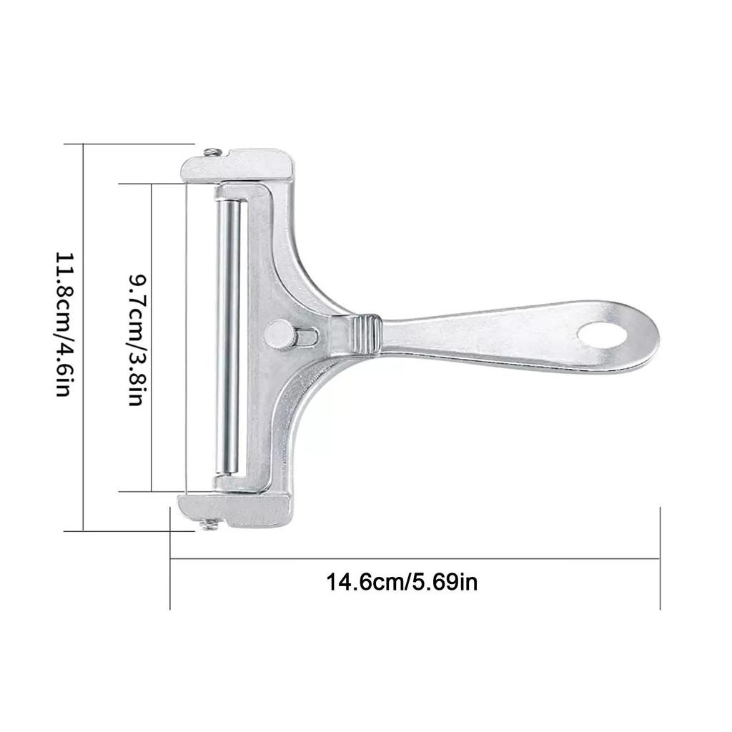 Cheese Slicer Cheese Scraper with AdjustableThickness Butter CheeseShaver ButterSlicer Multi-purpose KitchenTool 1