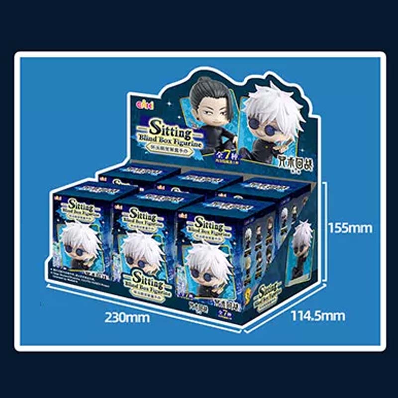 EAKI Jujutsu Kaisen Gojo Satoru Blind Box Anime Sammelfigur Schreibtischdekoration Spielzeug Geschenk für Anime-Fans Versteckte Version