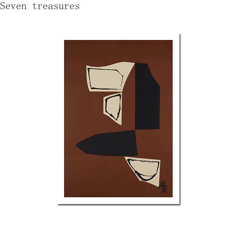 Curve Line Girl Abstract Aesthetic Wall Art Canvas, Nordic Posters and Prints, Picture Mural, Interior Vintage Room Decoration