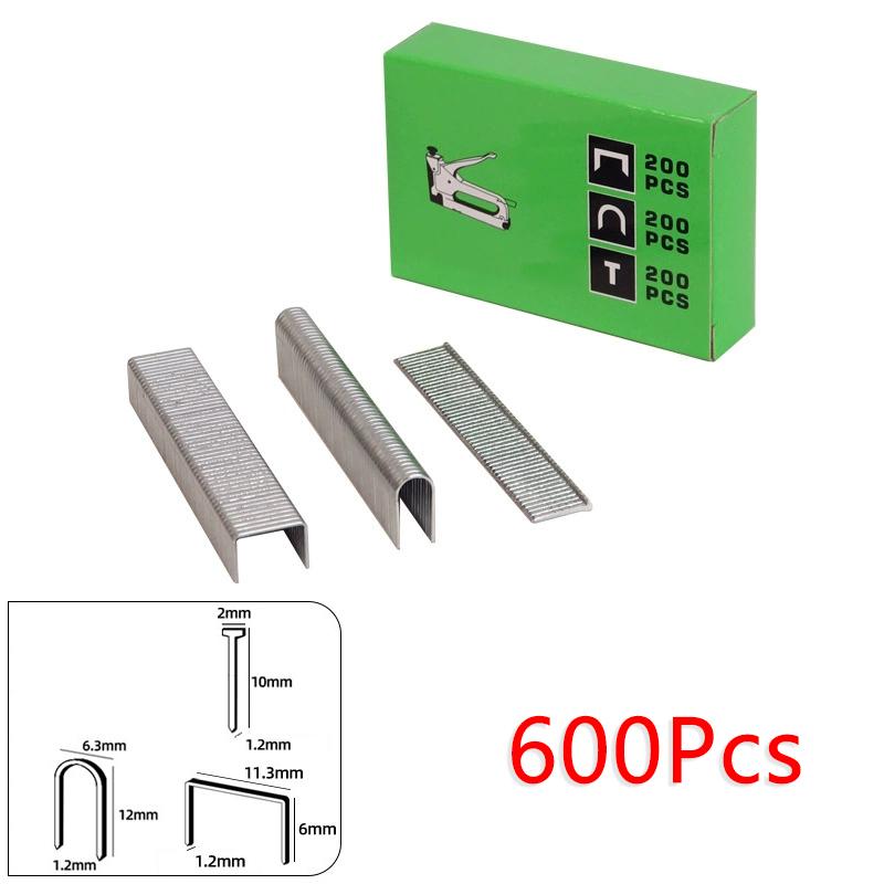 Hand Plastic Staple Gun Kit Manual Nailers Tackers Stapler Staple Guns for Woodworking Light Duty Nail Gun With Metal Handle