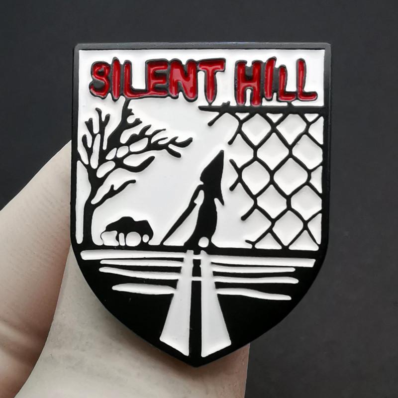 Silent Hill Brooch: Horror Film & TV Pin - Metal Alloy Baked Paint Badge