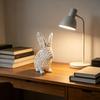 Easter Hollow Bunny Figurine 3D Printed Rabbit Statue for Home Office Table Bookshelf Decor Spring Party Supplies