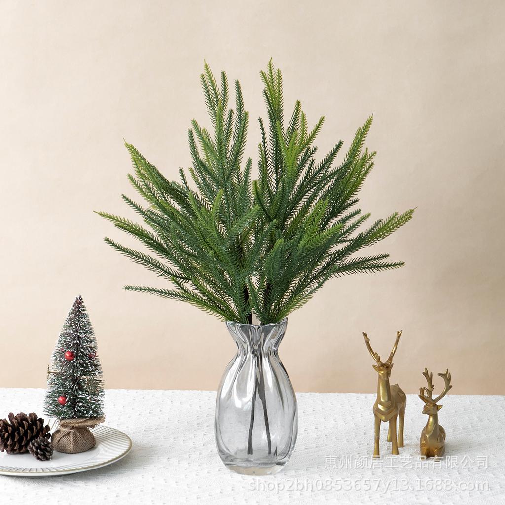 Evergreen Pine Needle Bundle for Christmas and Spring Table Decoration