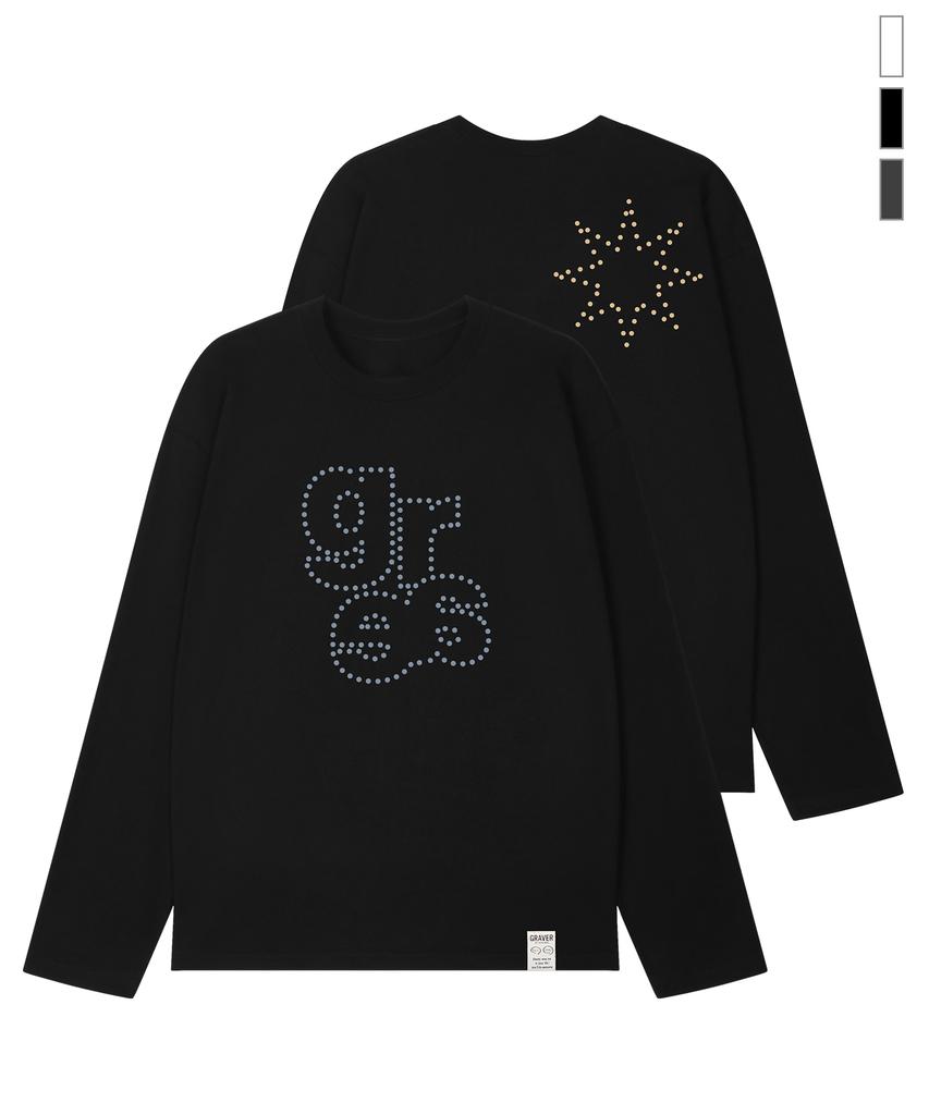 GRAVER [Unisex] Grae Dot Long Sleeve T-Shirt_3 Colors