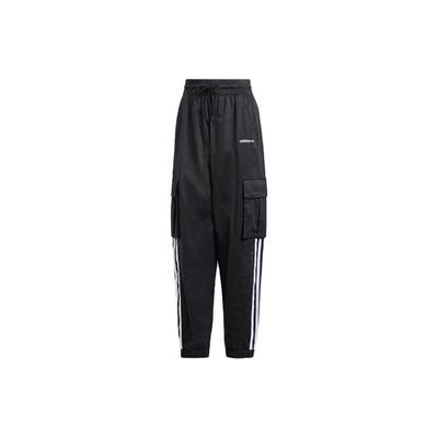Originals Trefoil Cargo Pants with Three Stripes and Drawstring Women Bottoms Black IR9796