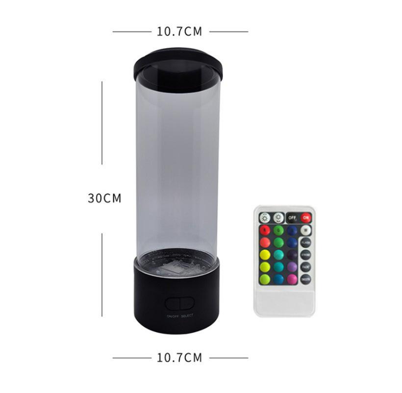 Creative LED Jellyfish Light - Cylindrical USB Plug-in with Color-Changing Atmosphere for Nighttime Illumination