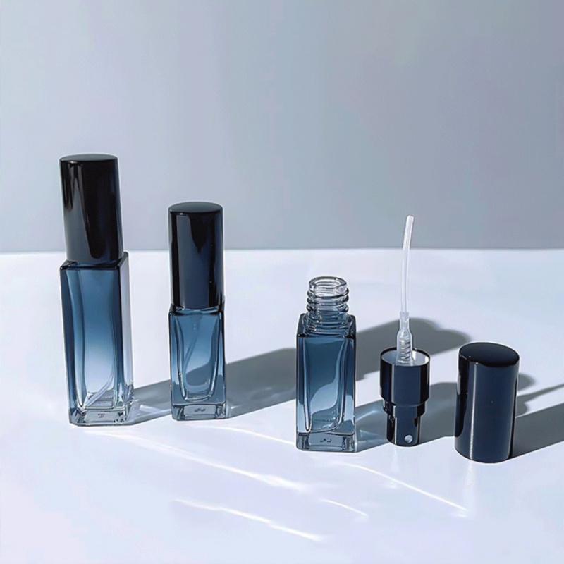 5ml/10ml/20ml High-end Perfume Dispensing Bottle Square Glass Spray Bottle Travel Portable Sample Atomizer Refillable Container