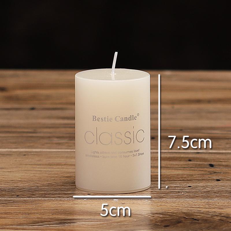 Scentless Smokeless Cylinder Candles for Weddings, Birthdays, Romantic Decor, Hotel, Church, or Dining.
