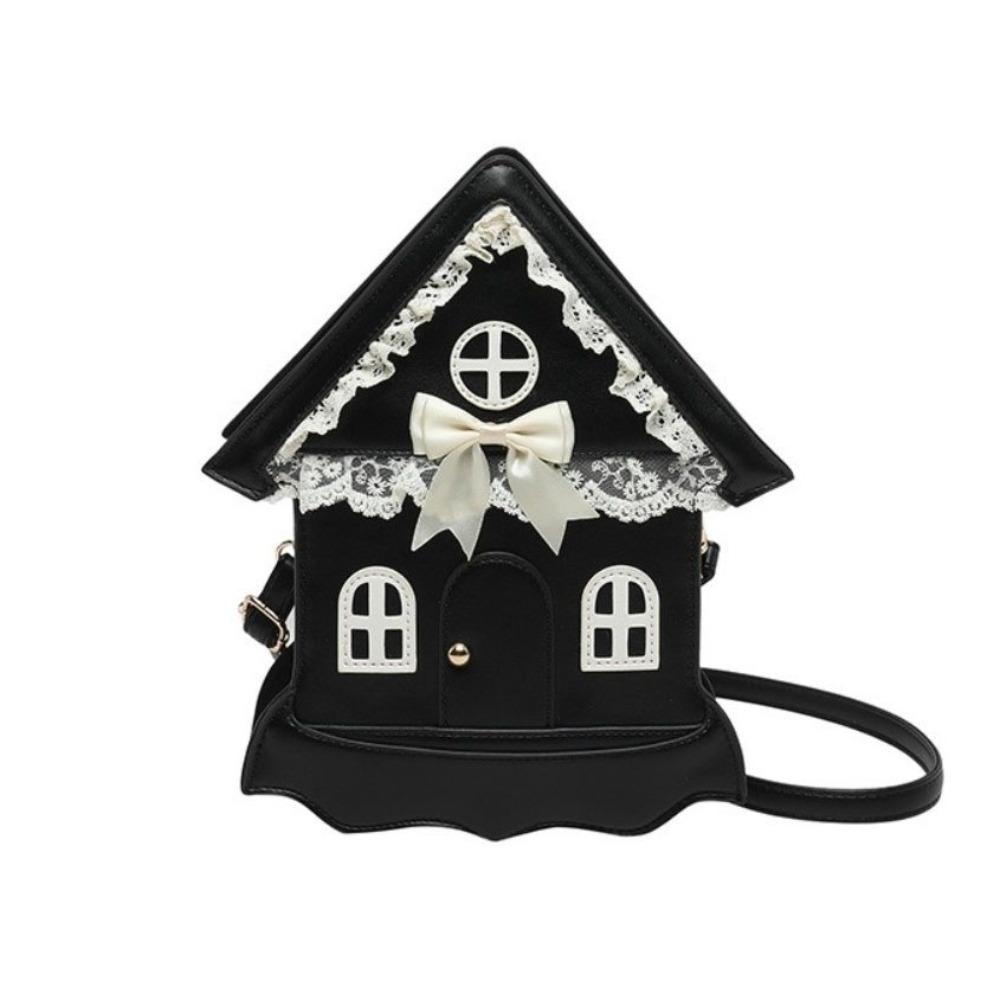 Bow Shoulder Bag Lace Crossbody Purse Cute Mini Box Handbag  Party