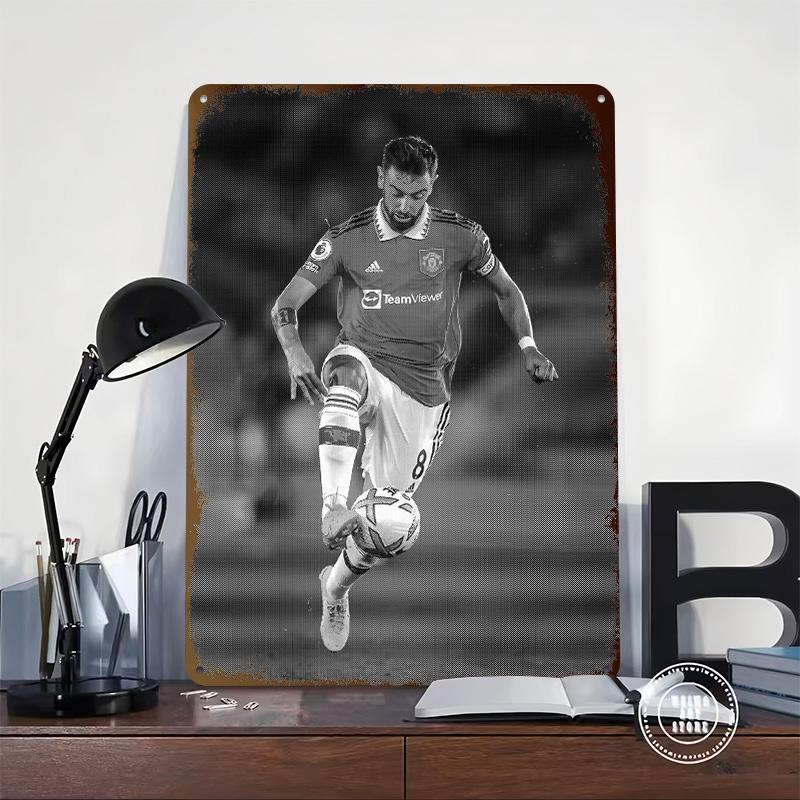 Bruno Fernandes Printed Poster Customized Wall Art Retro Vintage Metal Tin Signs for Room Modern Home Decoration Luxury House