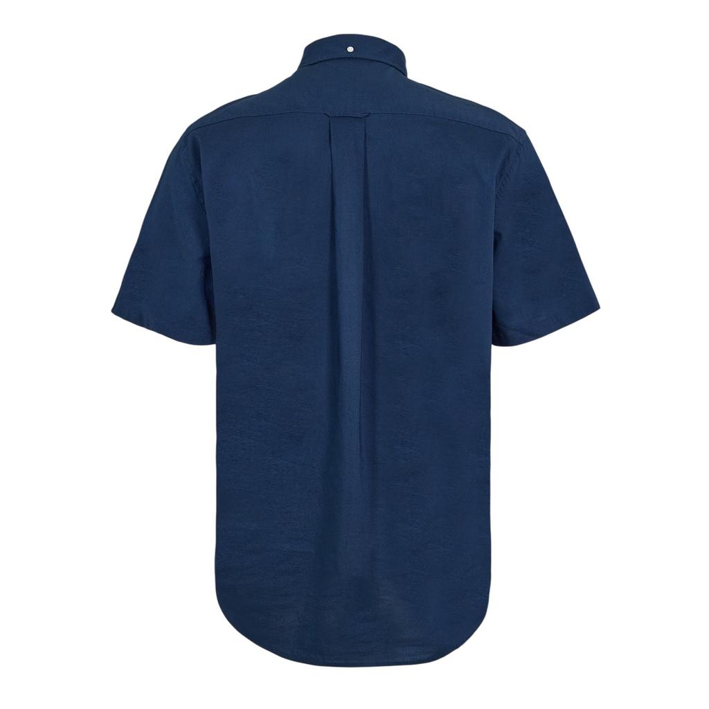 Gant Mens Classic Logo Poplin Short-Sleeved Shirt
