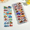 10 Sheets 3D Puffy Stickers for Kids Cartoon Vehicle Stickers kindergarten Reward Stickers Toys for Children Gift for Boys Girls