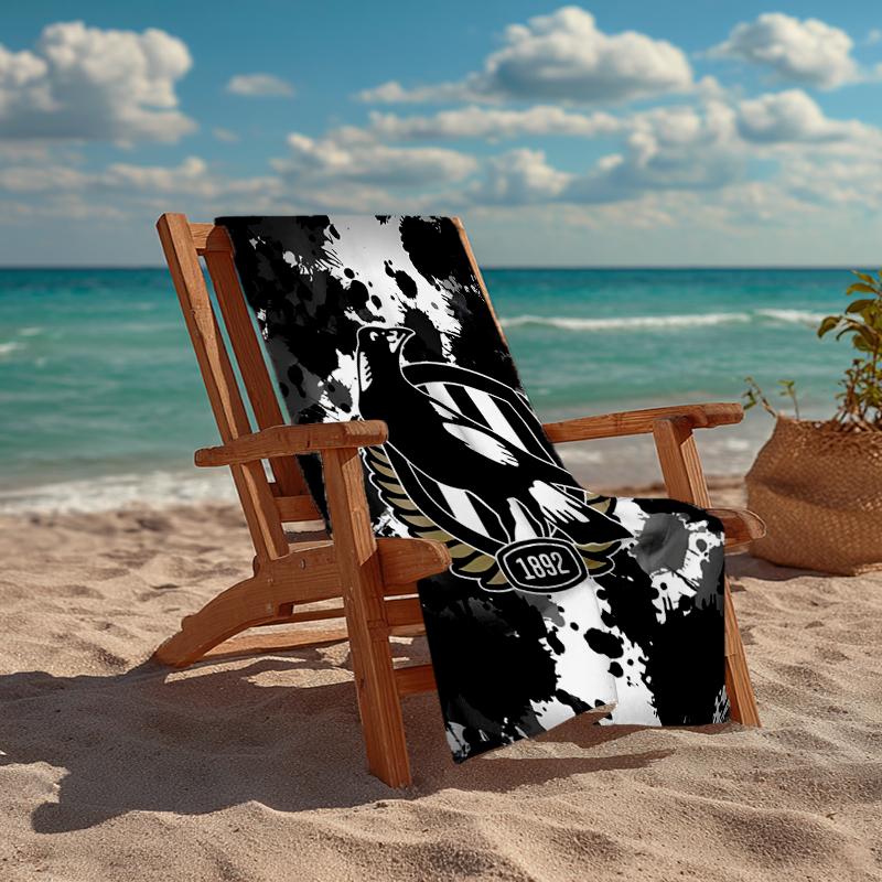 Collingwood Mode Strandtuch: Ideal für Sommerabenteuer, Weich, saugfähig und schnell trocknend, geeignet zum Schwimmen und Baden