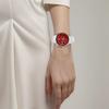 Seiko 5 Sports Series EVISEN SKATEBOARDS Watch Limited Edition Mechanical Movement Resin Rubber Strap Women's Watch Red Dial SRPF95