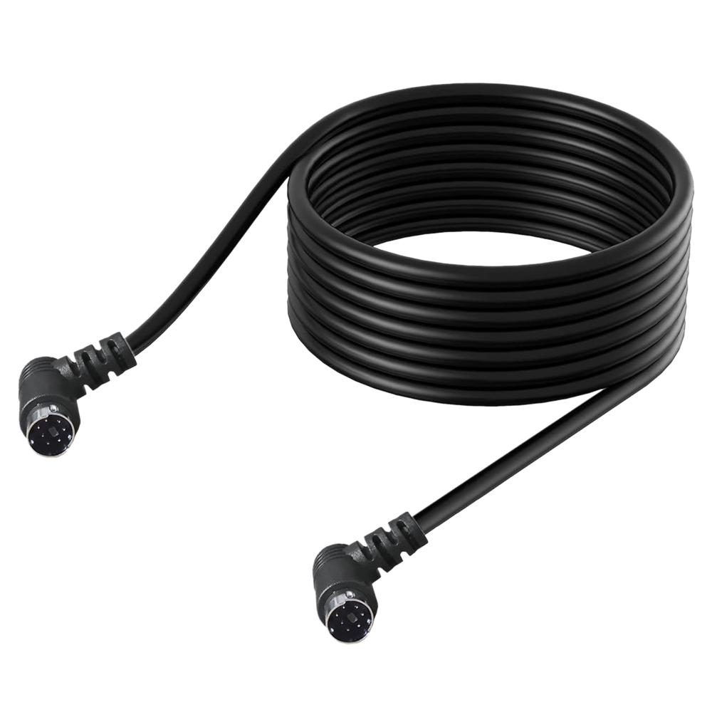 0.5m Mini DIN 7 Pin S-Video Cable Elbow Male to Elbow Male Audio Video Transfer Cord
