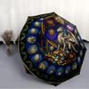 Dragons Treasures Pattern Umbrella, Portable and Foldable Design, 8 Ribs, a Casual Accessory for Halloween, Christmas, and Birthday Gifts.