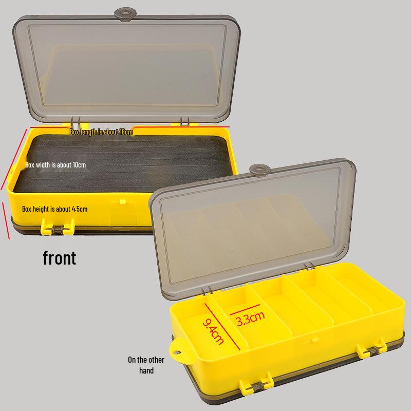 Double-Sided Lure & Jig Head Storage Box for Fly, Stream, and Rock Fishing