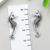 Antique Silver Ocean Starfish, Seahorse & Shark Pendant Charm for DIY Jewelry