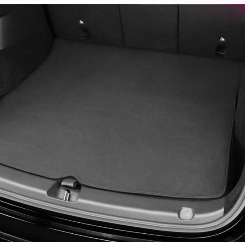 For Tesla Model 3/Y/3+ Car Front Rear Trunk Mat Pad Storage Box Non-slip Mats Dust-proof Flocking Fabric 2017-2024 Accessories